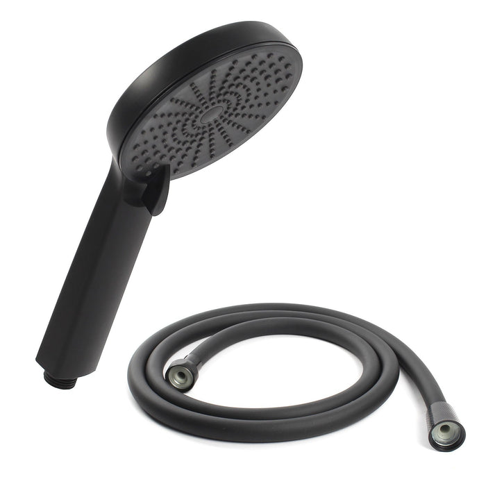 Set doccia nero opaco doccetta e flessibile doccia