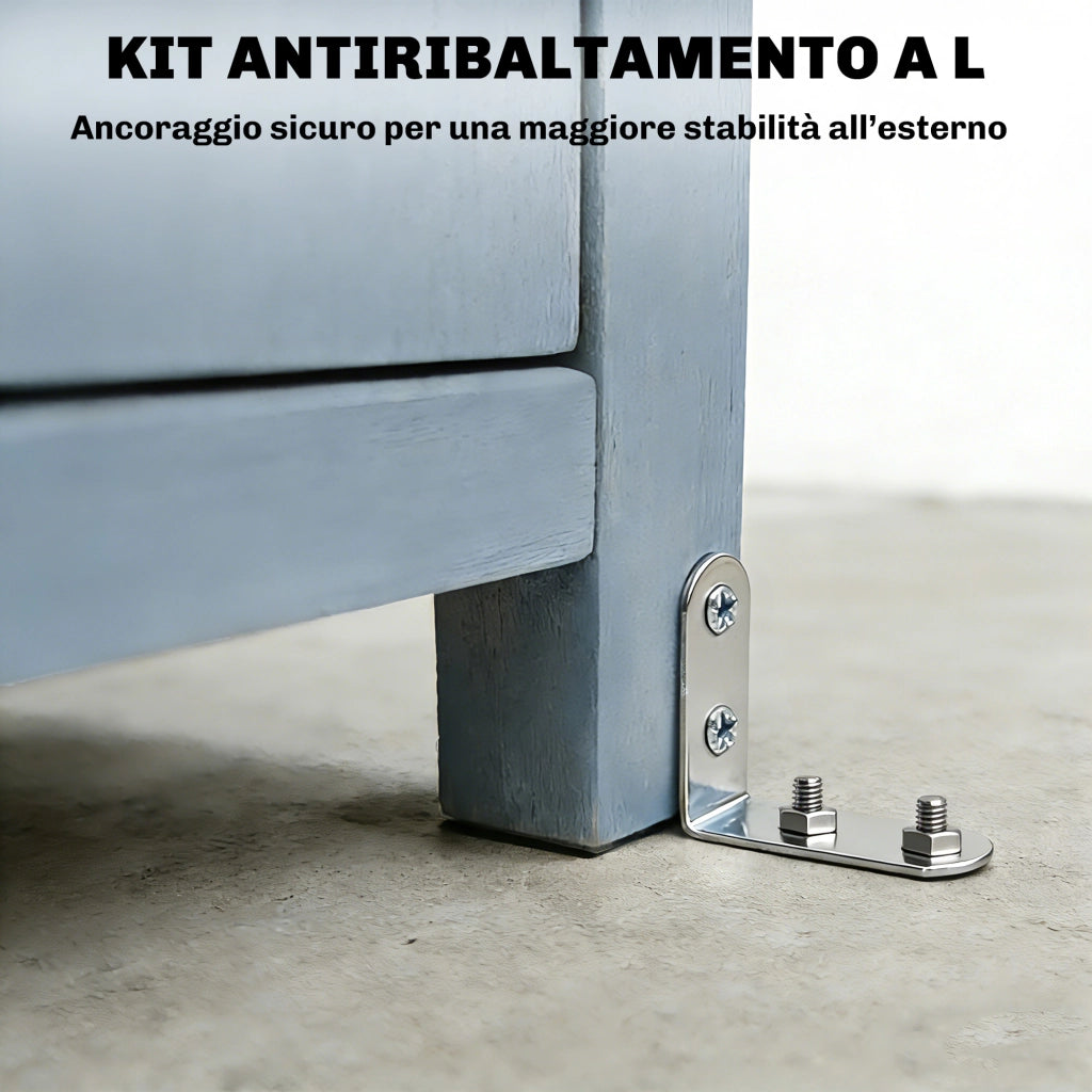 Armadio da Giardino ¨C zephmum ¨C Legno 2 Ripiani