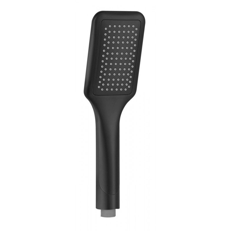 Colonna doccia a parete termostatico ottone nero opaco H. 109 cm
