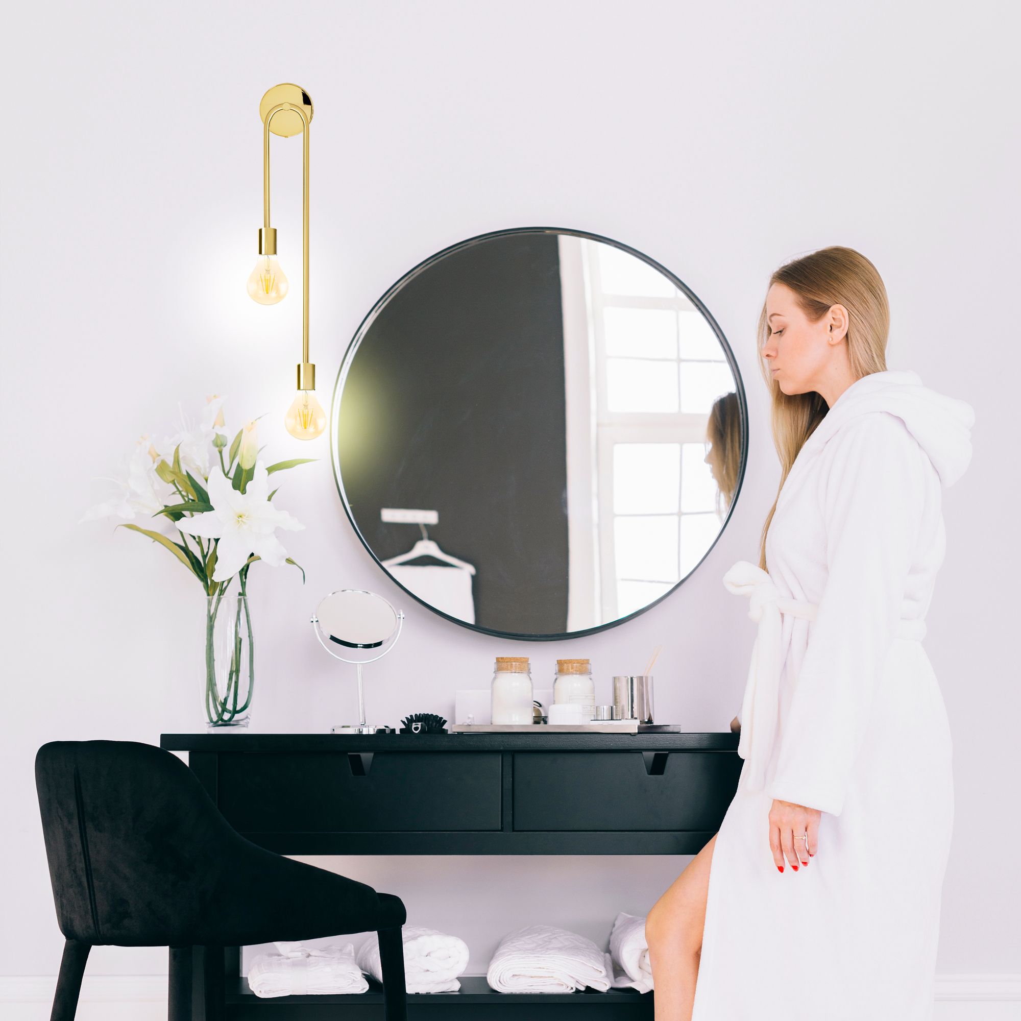 Lampada Da Parete APP1148-2W Gold