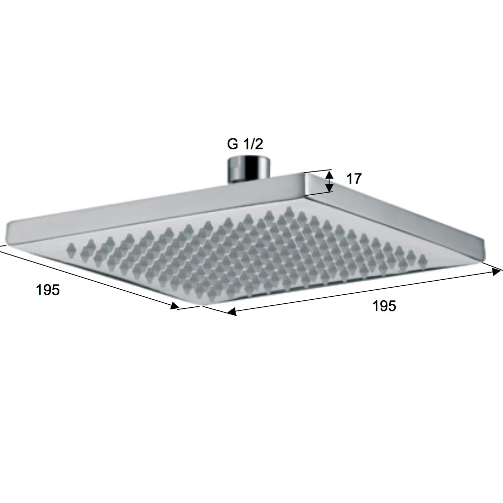 Soffione sq 144 getti