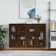 Armadietti a Parete 2 pz Rovere Marrone in Legno Multistratocod mxl 70132