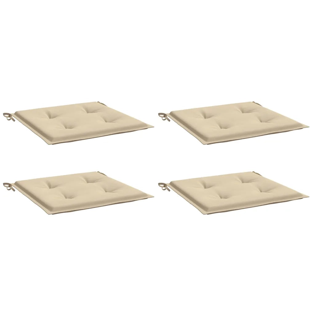 Cuscini per Sedie da Giardino 4 pz Beige 40x40x3 cm cod mxl 64027