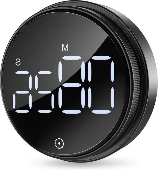 Timer digitale per cucina - 3 pollici con supporto pieghevole e pattini antiscivolo - 3 livelli di volume - cucinare sport, cuocere, studiare - Timer analogico digitale