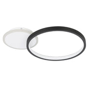 Plafoniera Moderna Gafares Alluminio Nero Luce Led Integrato 15W
