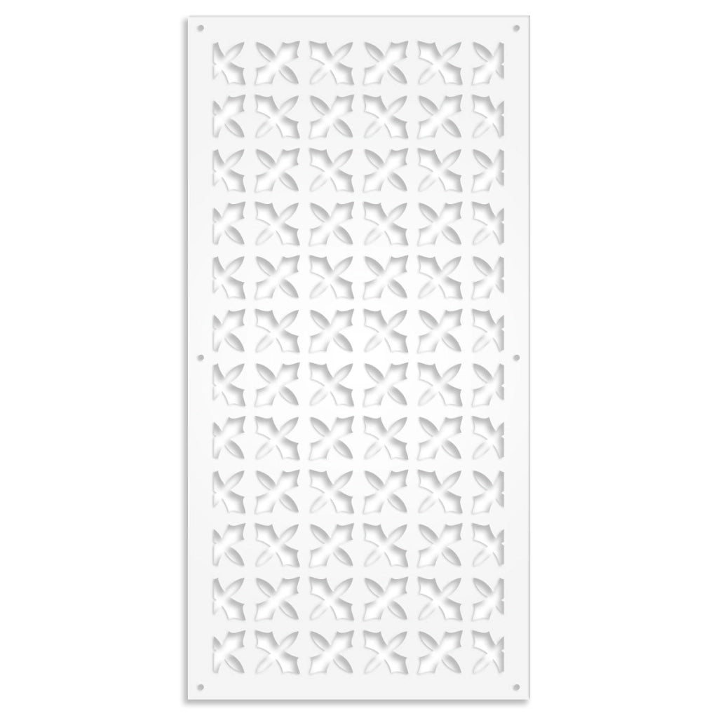 CRUSADES - Pannello in PVC traforato - Parasole Colore: bianco, Misura: 73x148 cm