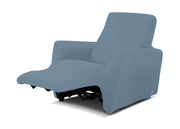 Copripoltrona Reclinabile Antimacchia Elasticizzata Genius Relax Lounge Tinta Unita - Poltrona - Grigio Sassi 1020
