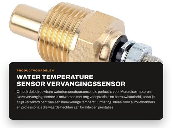 Sensore di temperatura dell'acqua - Preciso - Duraturo - Facile da installare - Sostituisce 806490T - Per Sierra 18-5897 - Materiale di alta qualità - Sensore di temperatura