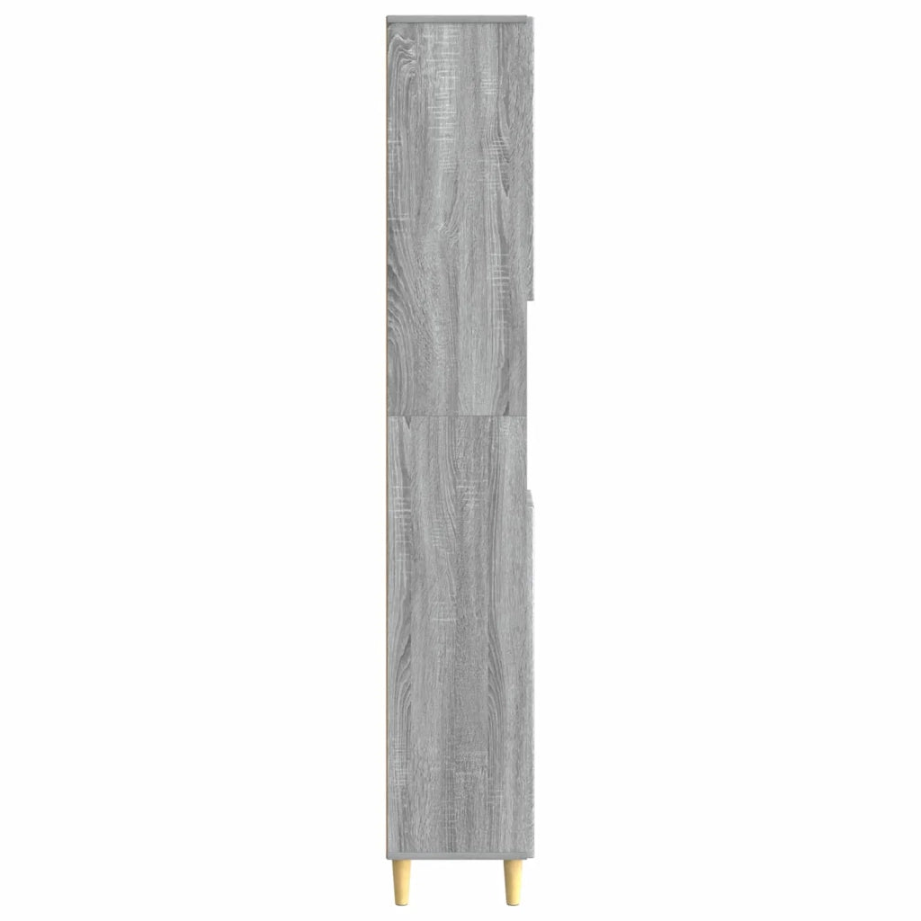 Armadio da Bagno con Ripiano Aperto ARNHEM Sonoma grigio 896601