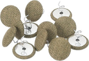 Set di 12 viti a torsione, 20mm, per Plaid, Bedrok, Stoelhoezen - Marrone