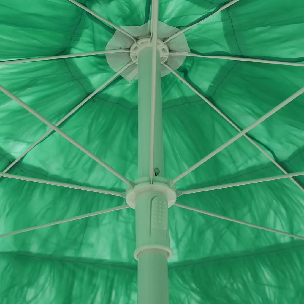 Ombrellone da spiaggia hawaiano 240 cm verde 02_0008392