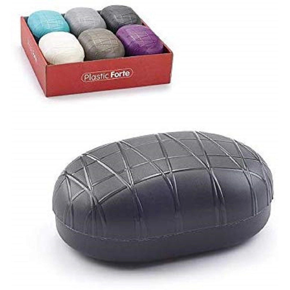 Trade Shop - Scatola Portasapone 2pz Plastica Porta Saponetta 11x8x4cm Contenitore Custodia Viaggio -