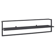Portasciugamani 95 x 25 x 22 cm acciaio nero 02_0001651