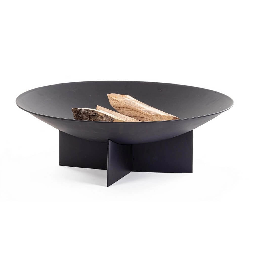 Braciere da Giardino in Acciaio Verniciato Nero 73 cm - THALIA
