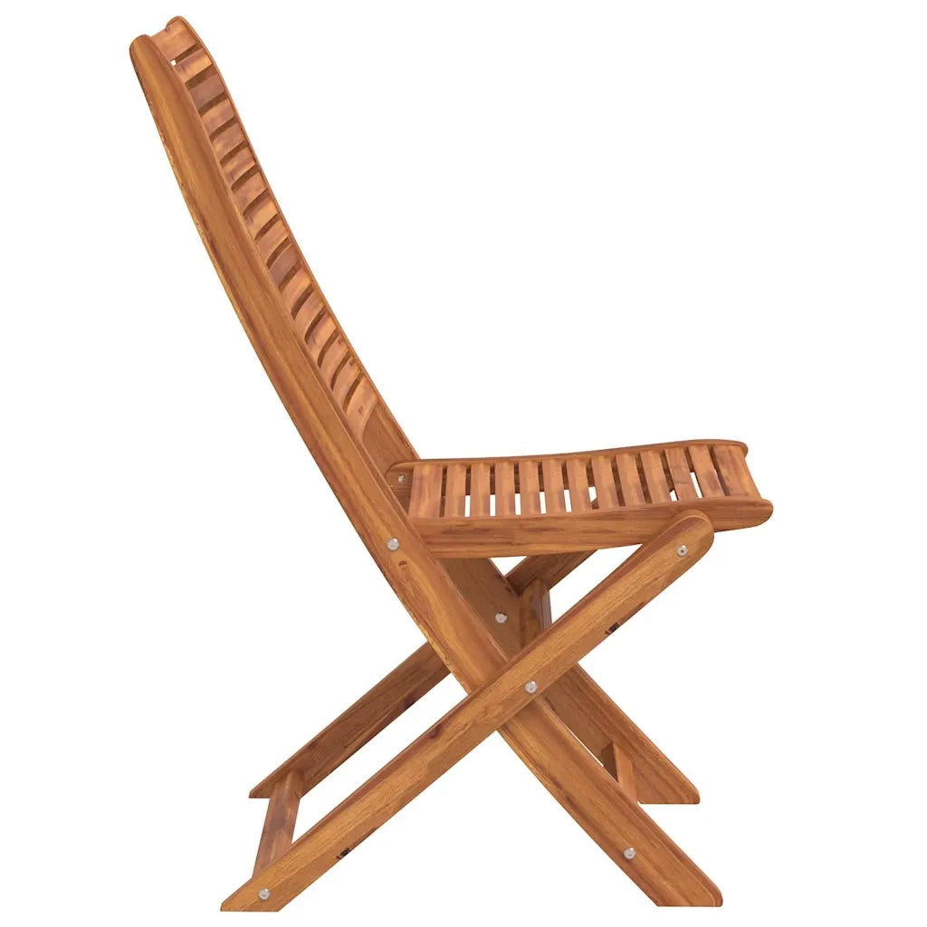 Sedie da Giardino Pieghevoli 8 pz Legno Massello di Acacia 3214473
