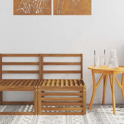 Divano centrale per esterno Legno di Acacia Massello Naturale