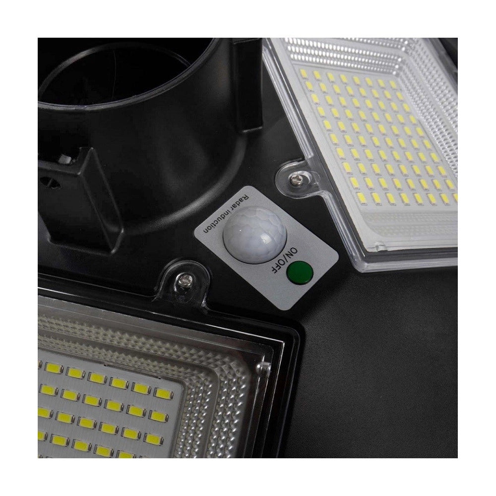 Trade Shop - Lampione Led 100w Con Pannello Energia Solare Ip65 Sensore Movimento So-gd-100w -