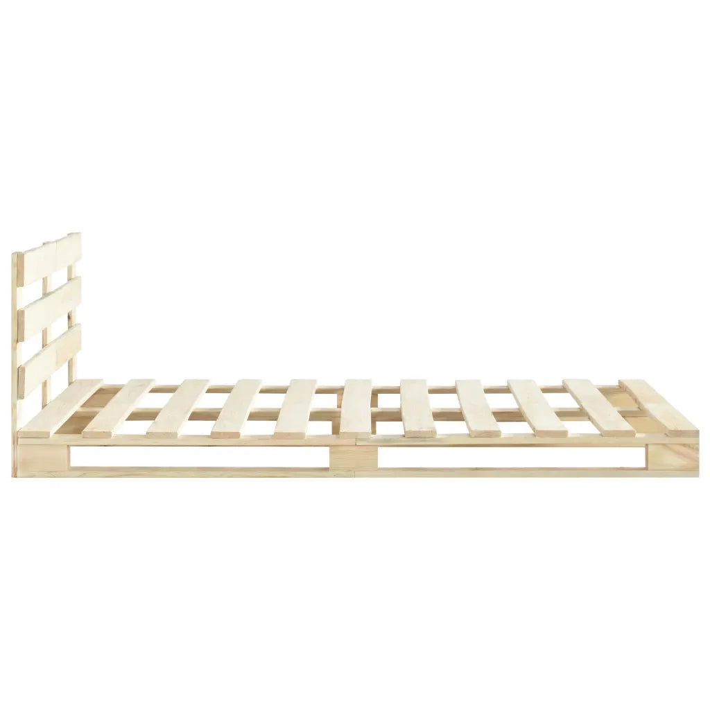 Giroletto in Pallet di Legno Massello di Pino 180x200 cm 285246