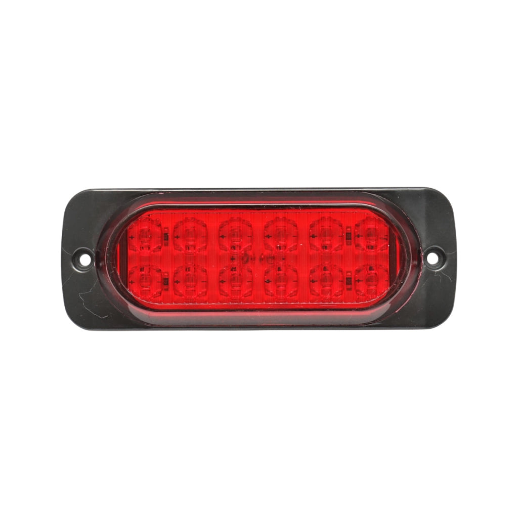 Lampada laterale LED rossa, 115 mm, 12V-24V, Breckner Germany.