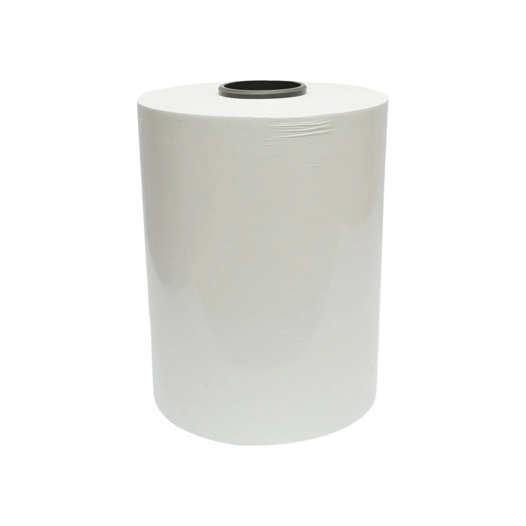 Rotolo Stretch Film per Rotoballe Bianco 330 mm x 25 µm x 1800 m con Protezione UV, Agricolo, Imballaggio Fieno Breckner Germany
