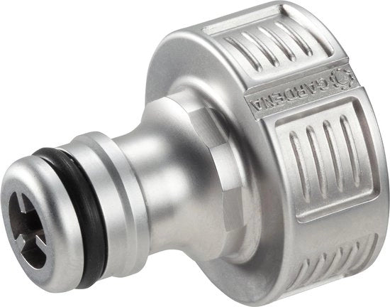 Adattatore per rubinetti 26,5 mm (G 3/4"): Adattatore per rubinetti, alta qualità metallo, flusso d'acqua liscio, resistente al gelo, con imballo (18241-20) [Classe di efficienza energetica A]