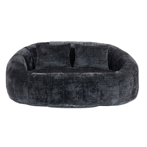 Pouf - Xylo - Chenile nero interno/esterno