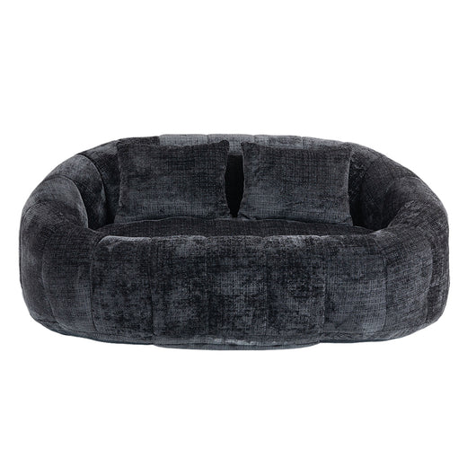 Pouf - Xylo - Chenile nero interno/esterno