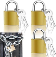 Chiusura per zaini, borse da viaggio, casse di attrezzi, serratura per cantina, cassetto di sicurezza, valigia, cassetti di sicurezza per fitness, serratura per bicicletta - 3 pezzi (32 x 49 mm)