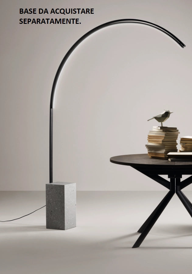 STRUTTURA PIANTANA BIBLIO NERA LED 3000K 1380LM 33W DIMMERABILE DA ABBINARE A BASE PER PIANTANA