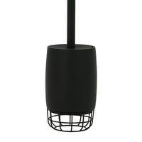 Porta scopino nero - serie grid