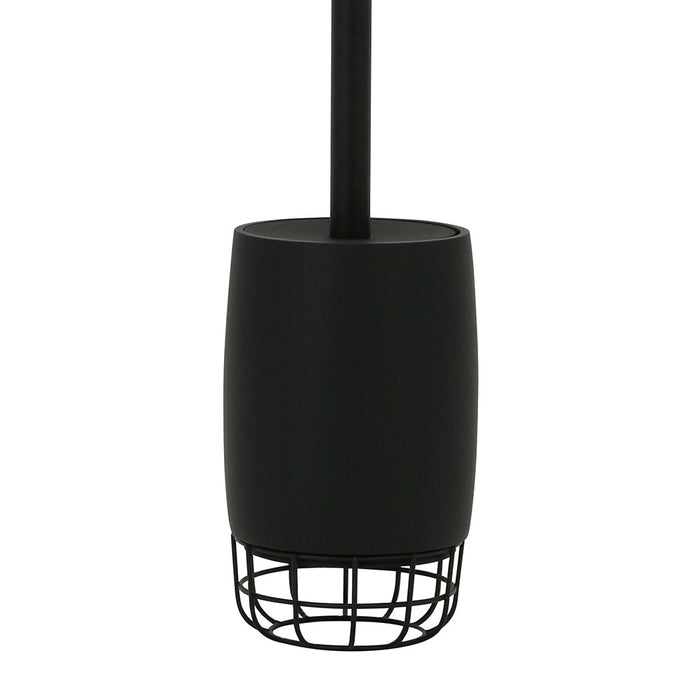 Porta scopino nero - serie grid