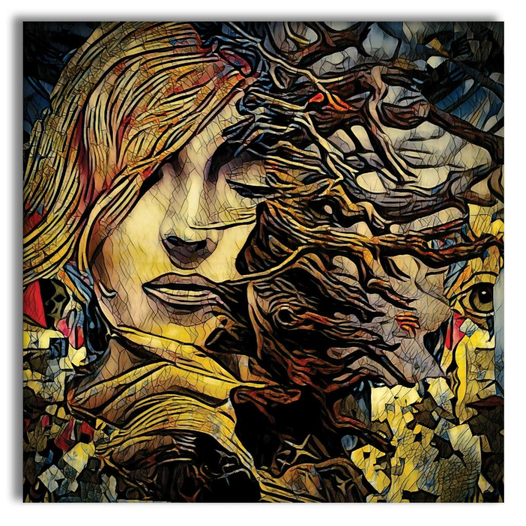 ABSTRACT 1101 - Quadro Canvas su telaio in legno Misura: 100x100 cm
