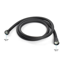 Set doccia nero opaco doccetta e flessibile doccia