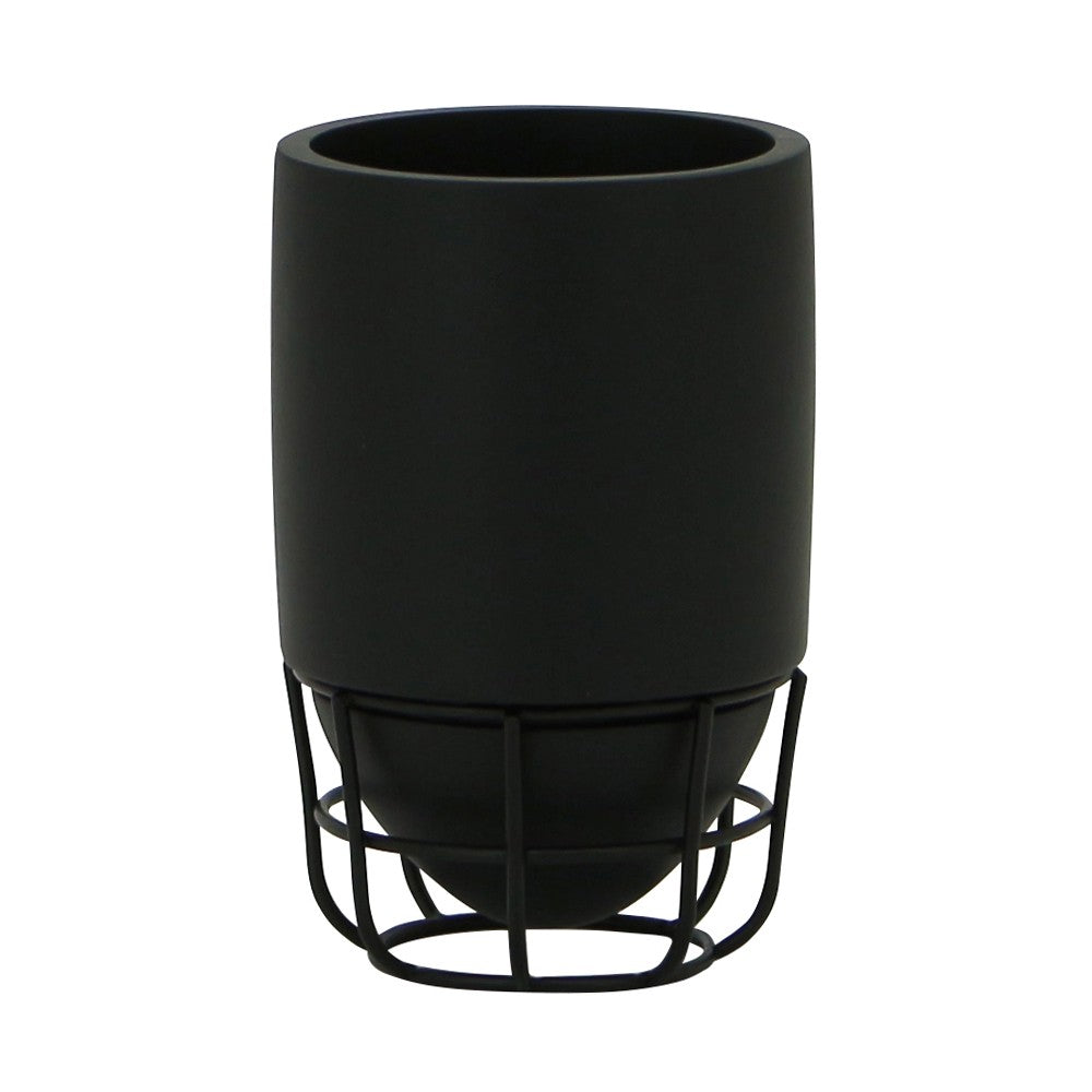 Bicchiere nero - serie grid