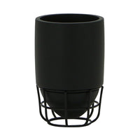 Bicchiere nero - serie grid