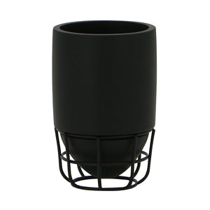 Bicchiere nero - serie grid