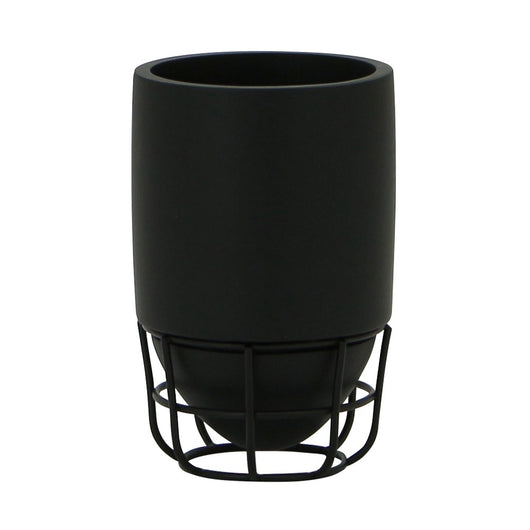 Bicchiere nero - serie grid