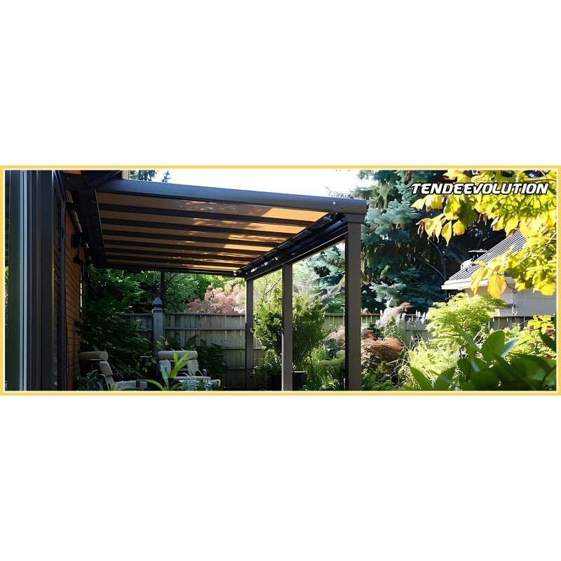 Telo PVC OSCURANTE Impermeabile Bianco | Telone Occhiellato Ogni 25CM 850g/mq | Copertura Esterna | 5x8m | Resistente Multiuso