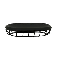 Porta sapone nero - serie grid