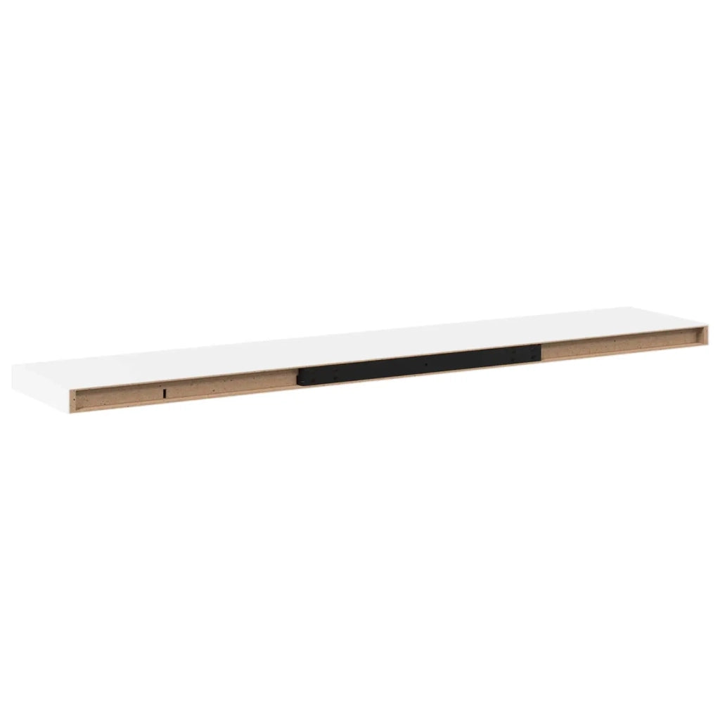 Scaffali a Parete 4 pz Bianchi 120x23,5x3,8 cm in MDF 323822