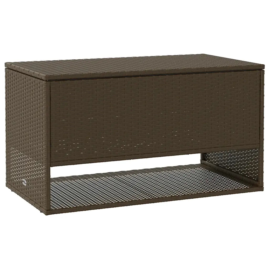 Scatola per Cuscini da Esterno Marrone 100x55x55,5cm Polyrattan CFW9795826