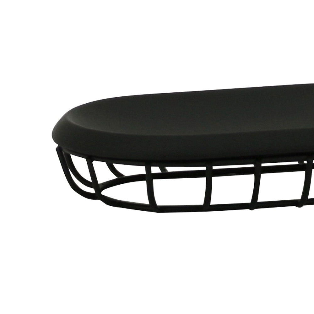 Porta sapone nero - serie grid