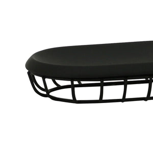 Porta sapone nero - serie grid