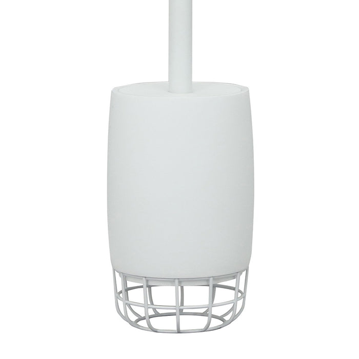 Porta scopino bianco - serie grid