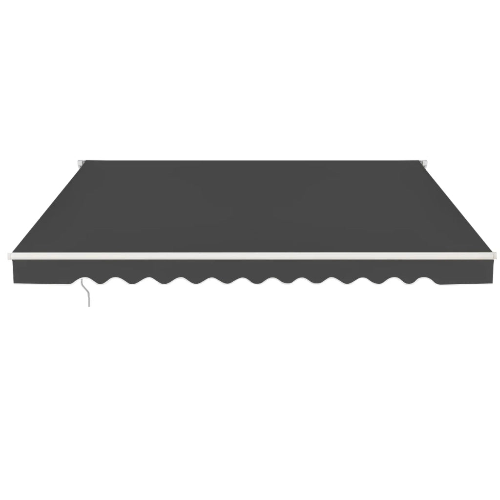 Tenda da sole retrattile 3,6 x 3 m angolo di protezione solare regolabile 5-35° design moderno in alluminio grigio 20_0013635