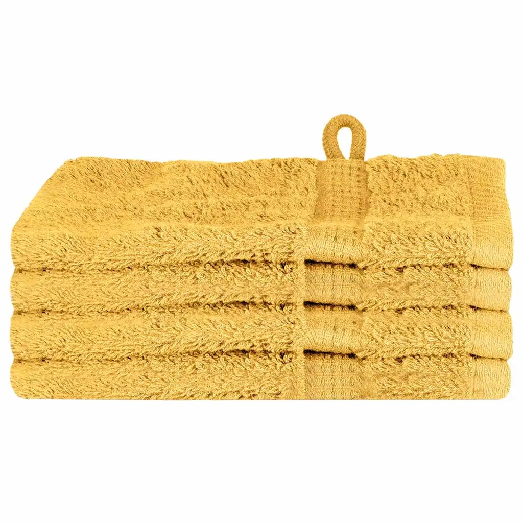 Asciugamano per Ospiti SOLUND 4 pcs Oro 15 x 21 cm 550 gsm 137273