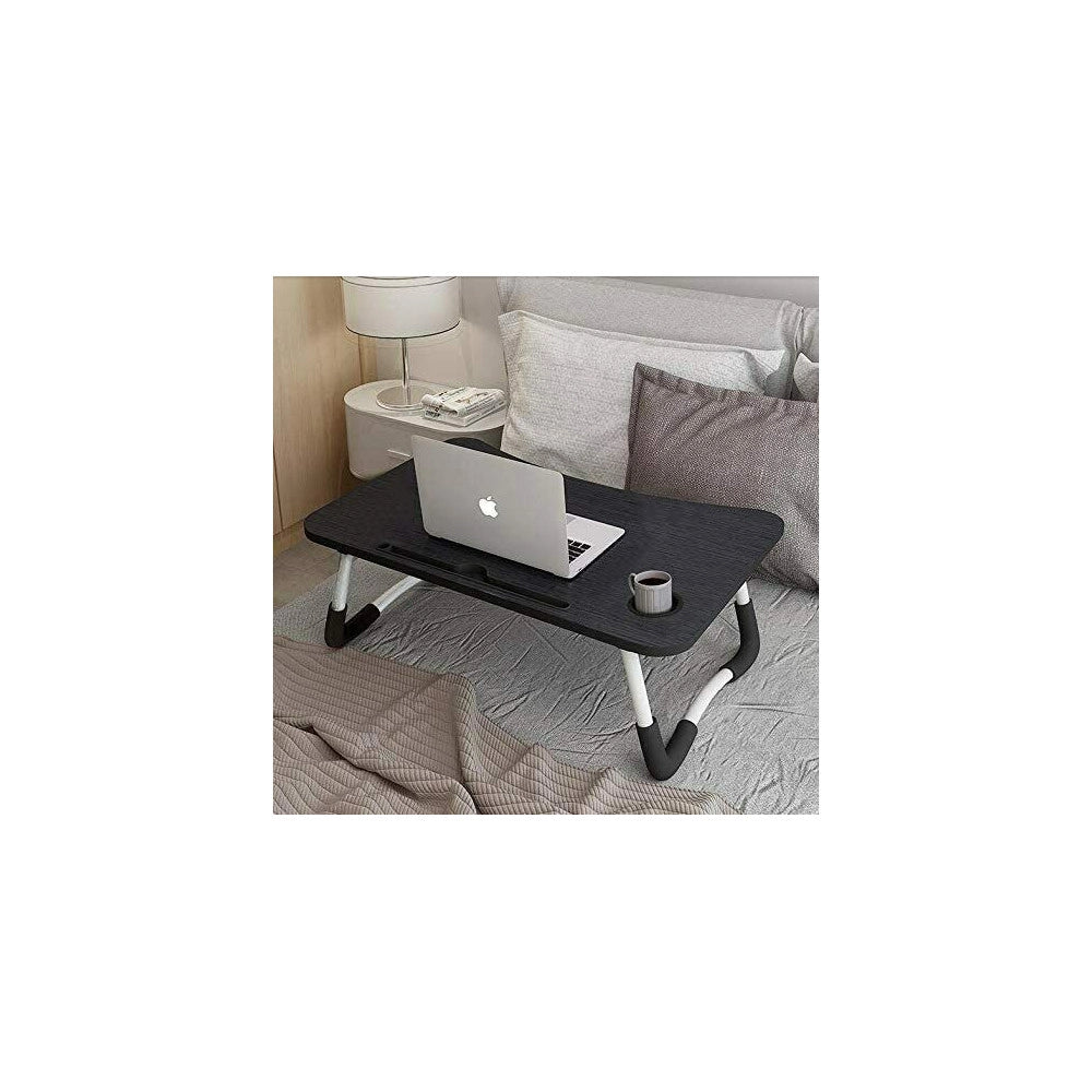 Trade Shop - Tavolino Pieghevole Vassoio Scrivania 60x40x28 Cm Tavolo Per Computer Portatile -