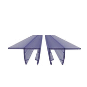 Coppia guarnizioni verticali salvagoccia in pvc 200cm vetro 4-6mm baffo 10mm | Damy