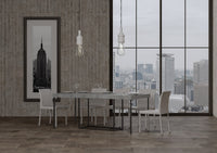 Consolle Allungabile 90-196x40x77 cm in Nobilitato Grigio