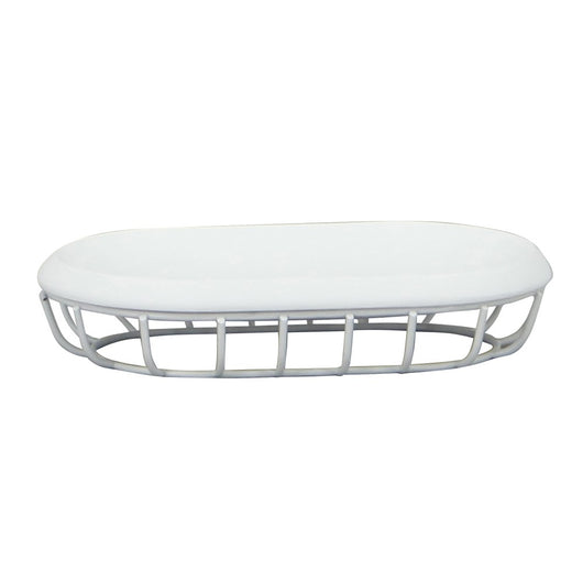 Porta sapone bianco - serie grid